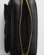 Re-Nylon and Nappa Leather Mini Shoulder Bag With Bow - Image 3